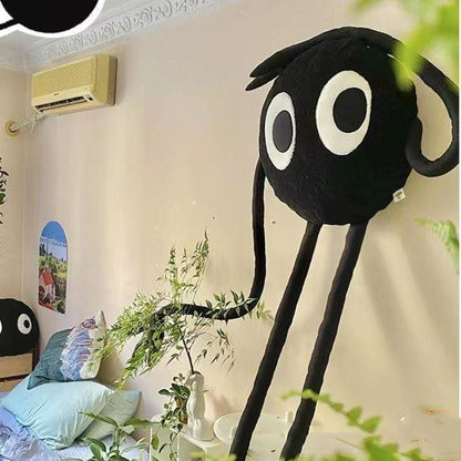 Xiaohongshu Hot Black Briquette Figurine Doll Sofa Bedroom Pillow Plush Toy Creative Gift Photo Props