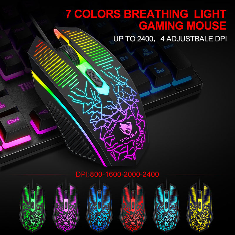 Keyboard Mouse Earphone Ear Pads Covers Suit Luminous Game Computer bro I don’t have to see it many times you need this for your game