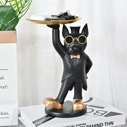 Gentleman's Dogfighting Decoration Tabletop Storage Tray