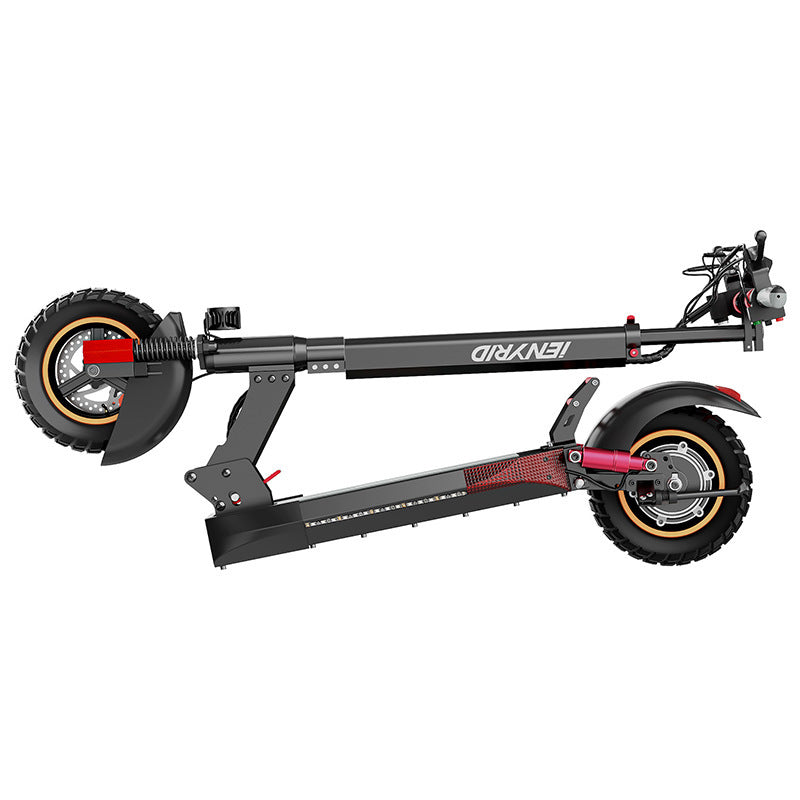 Double Shock Absorber Scooter Scooter Portable Folding bro you definitely need this. You don’t have to track anymore ￼