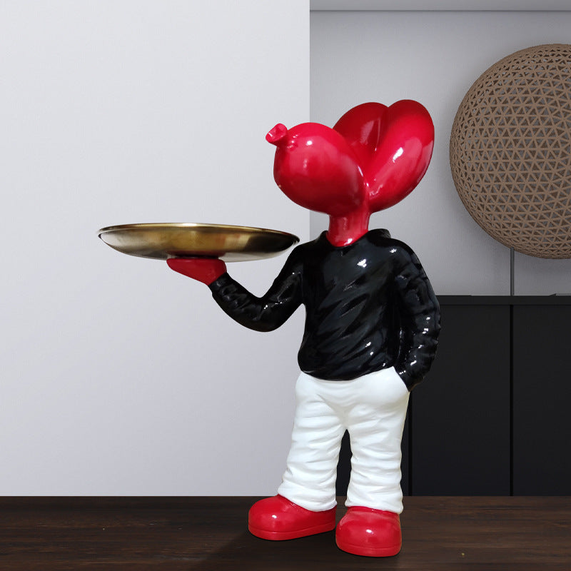 Dog Tray Modern Minimalist Creative Resin Ornaments