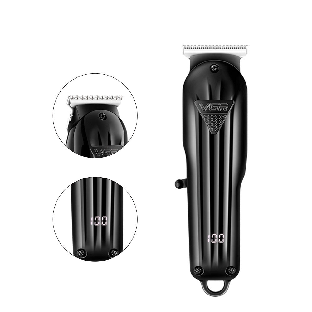 Digital Display Professional Oil Head Electric Clipper Men's Household Hair Clipper