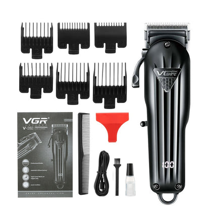 Digital Display Professional Oil Head Electric Clipper Men's Household Hair Clipper