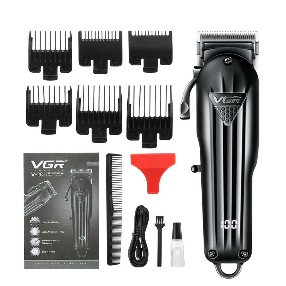 Digital Display Professional Oil Head Electric Clipper Men's Household Hair Clipper