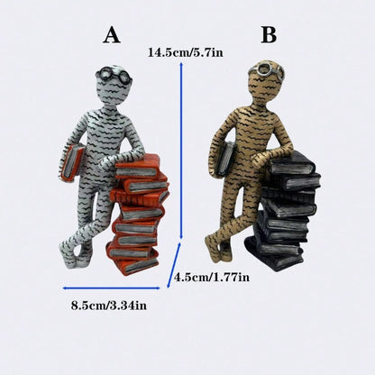 Synthetic Resin Reader Figurine Decoration