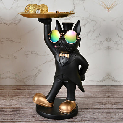 Gentleman's Dogfighting Decoration Tabletop Storage Tray